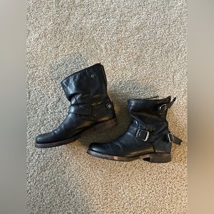 Frye Buckle Back Booties (Women’s 8)